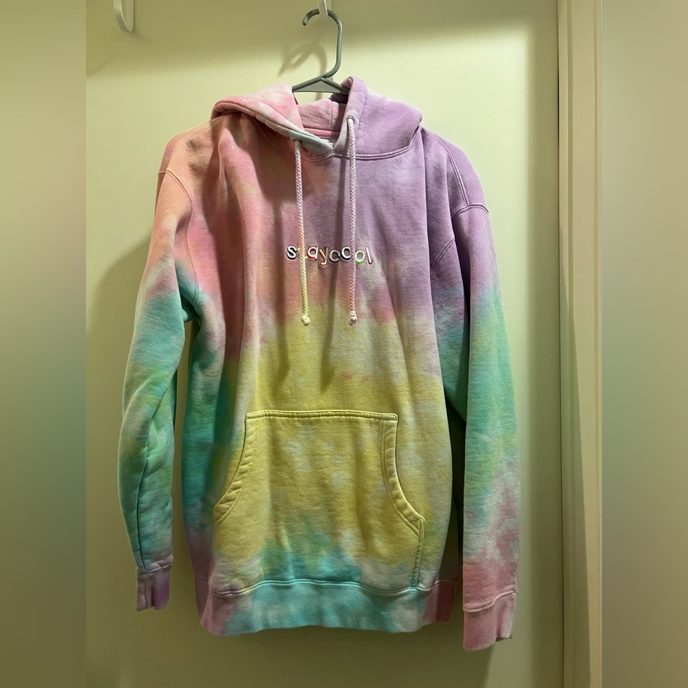 Staycopl nyc hoodie - small - tie dye